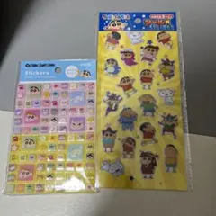 【クレヨンしんちゃん】タイルシール　ぷっくりシール3枚セット