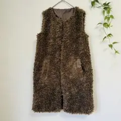 ニットベスト ロング