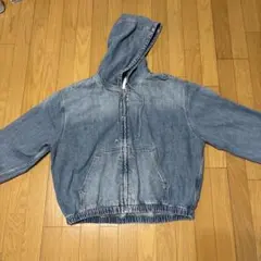 ZARA デニム生地フーディー