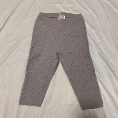 petit main グレー ニット レギンス 80
