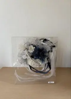 紫陽花　ドライフラワー アートパネル ブルー系　オブジェ 紫陽花 ドライフラワー アートパネル ブルー系 オブジェ - メルカリ