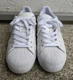 美品✨アディダス　スパースター　オールホワイト　25cm