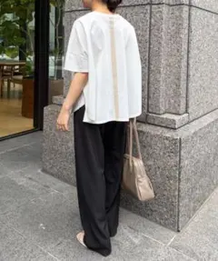 Jena espace merveilleux ポンチョTバックテープカットソーのサムネイル