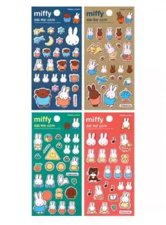 ミッフィー ぷっくりステッカー 4シートセット