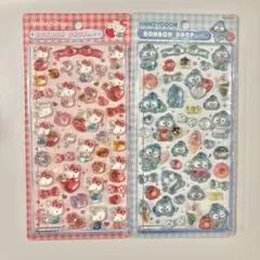 国内正規品　ボンボンドロップシール ハローキティ 赤 ハンギョドン　2枚セット
