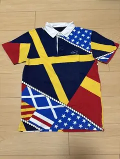 TOMMY ポロシャツ マルチカラー フラッグ柄 Sサイズのサムネイル