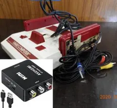 ⑩AV仕様ファミコン USB電源 HDMIコンバーター付きでしっかり遊べる！