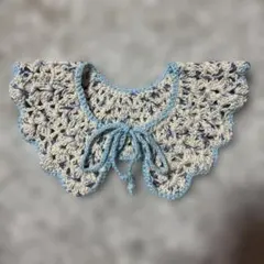 ハンドメイド　つけ襟　ベビー　キッズ　鍵あみ