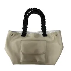 MAJESTIC LEGON フリルハンドル トートバッグ ベージュ