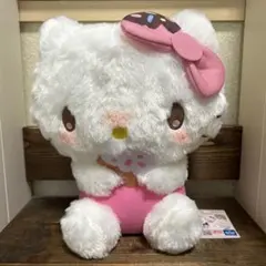 （新品未使用）mikko×Sanrio　ドーナツデザインBIGぬいぐるみ キティ