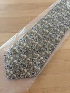 【クリスチャンディオール】ペイズリー柄 ネクタイ シルク混紡