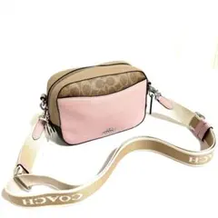 COACH コーチ ショルダーバッグ ピンク ベージュ