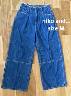 niko and... タックワイドデニム　Mのサムネイル