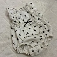 パンダ柄水玉ロンパース 95cm以下用