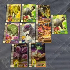 恐竜キング　激ザン　第1紀　061 062　超わざカード　雷錨牽引　結晶衝破