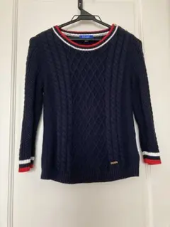 【極美品】ブルーレーベルクレストブリッジ ケーブル編み ニット　セーター