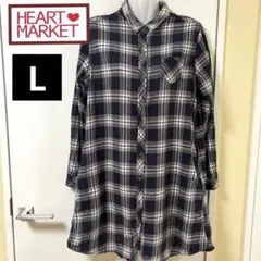 HEARTMARKET ハートマーケット チェック柄 長袖 チュニック L
