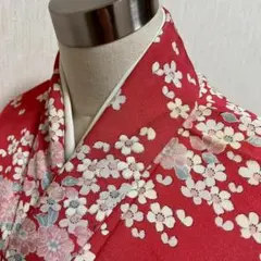 KJ2667 洗える着物 小紋 身丈157cm ポリエステル 化繊