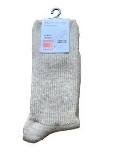 ユニクロヒートテックスフレヤーンソックス 24-26cm ベージュ