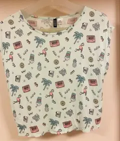DIVIDED H&M 総柄 Tシャツ XS 160