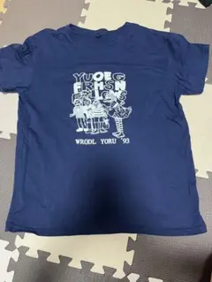 ネイビー 半袖Tシャツ グラフィックプリント
