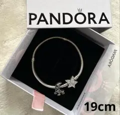 パンドラ モーメンツ スネークチェーンブレスレット 星 三日月 シルバー