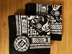 BESS 黒地に白のバンダナ2枚セット