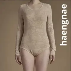 haengnae KISHIMEN LACE LEOTARD ベージュのサムネイル
