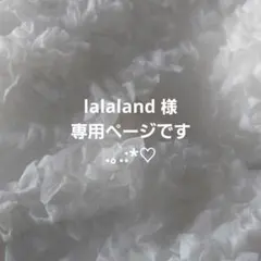 lalaland 様 専用ページです.。.:*♡