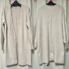 ROSEBUD ベージュ ロングカーディガン Fサイズ