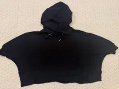 値下げ！DRESS MONSTER ブラック クロップドパーカー