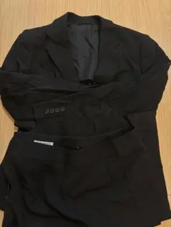 スーツ　ジャケットスカート　黒 セットアップ