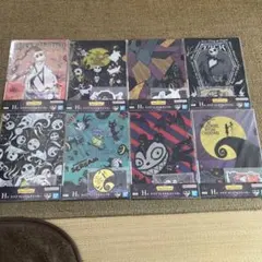 一番くじ　ナイトメアー・ビフォア・クリスマス　クリアファイル＆ステッカー　コンプ