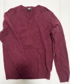 バーガンディ ニット