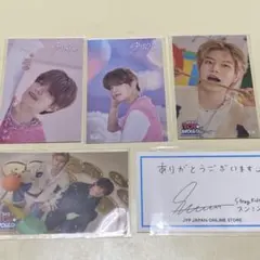 straykidsスンミンステッカーサンキューカードスキズskzseungmin