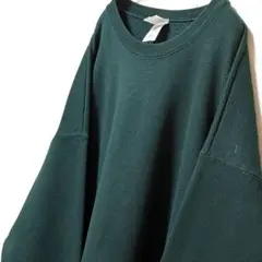 フルーツオブザルーム 無地 スウェットトレーナー グリーン 緑 3XL 古着