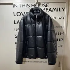 新品未使用★ZARA レザー調ダウンジャケット★