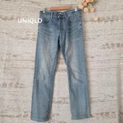 ユニクロ ストレート デニム 29インチ 綿99％ UNIQLO