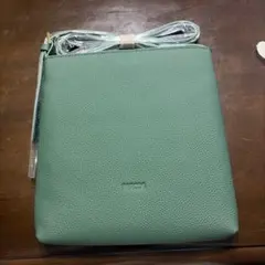 BARCOS グリーン ショルダーバッグ