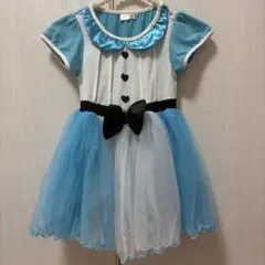 ハロウィン コスプレ キッズ 不思議の国のアリス ワンピース 95