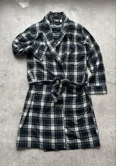 チェックコート ロングコート