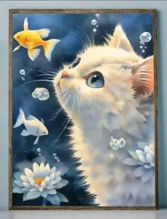 フルスクエア　ダイヤモンドアート　猫