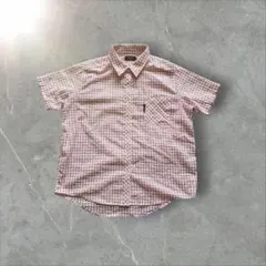 Santa Barbara 半袖ギンガムチェックシャツ　アメカジ　ピンク