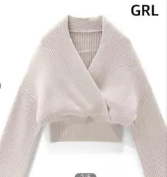 GRLグレイル☆M～L☆ライトベージュ☆肌触り気持ちいい柔らかニット☆美品