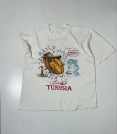 チュニジア製　スーベニア ヴィンテージ Tシャツ XL ラクダ シーシャ アート
