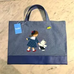 新品 familiar ファミリア デニムバッグ 2025限定 ネイビー 完売品