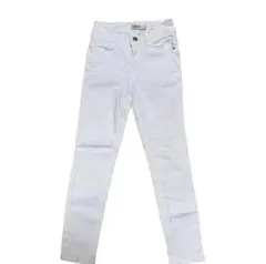 ZARA BASIC ホワイト スキニーパンツ 34サイズ　美脚　白デニムのサムネイル
