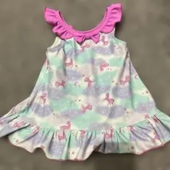 ユニコーン柄 ワンピース水着 キッズ ベビー 95