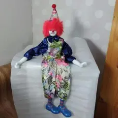 ピエロ 置物 手足顔陶器系 インテリアに