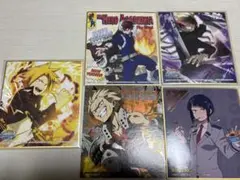 ヒロアカ ミニ色紙セット 爆豪勝己 轟焦凍 上鳴電気 耳郎響香 相澤消太